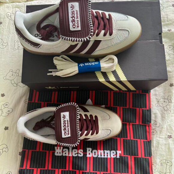 WALES BONNER x adidas originals SambaPony Tonal white brown - Picture 7 of 7